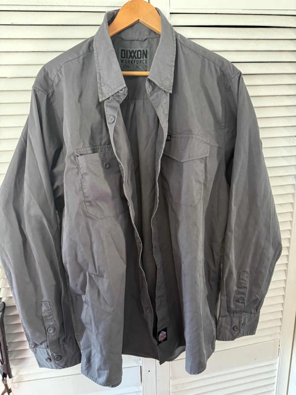 DIXXON Gray Lightweight Work Shirt Jacket
